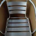 Flash Furniture Heavy Duty Commercial Aluminum Indoor-Outdoor Restaurant Stack Chair with Triple Slat Back