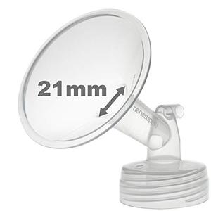 Nenesupply 21mm 1 pc Flange Compatible with Spectra S2 S1 9 Plus Synergy Gold Breastpump Replacement to Spectra Pump Parts Flange Accessories Wide Mouth Work with Valve Backflow Protector Bottle
