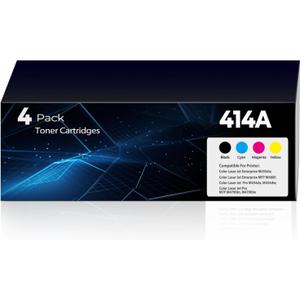 414A Toner Replacement Pro MFP M454dw M479fdw for HP 414A 414X Toner W2020A W2020X Works for Pro M479fdn M454dn M479 M454 Printer 4Pack(with Chip)