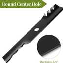 Mulching Blades 103-6396 Compatible with Turf Tracer 48" Deck | 103-6391 Mower Blades Compatible with Ex Mark Lazer Z, Vantage 48" | Replace 103-6401, 103-6381, 103-6401-S | 3-Pack