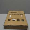 Bed Rails for Elderly Adults - ASTM Approved, 350 LBS Capacity, Tool-Free Assembly, Non-Slip Ergonomic Handle with Storage Pocket, Safe Bed Rails for Seniors (Medium, Black Straight Handle)