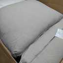 24x27.5 Inch Outdoor Deep Seat Cushions Set of 2,Thick High-Density Foam, Water-Resistant, Piped Edges & YKK Hidden Zipper for Patio Furniture,Stone Gray