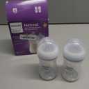 Philips Avent Natural Baby Bottles with Natural Response Nipples (Medium Flow, Flow 3), 9oz, 2-Pack, SCY903/02