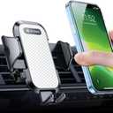 andobil Phone Holders for Your Car - Military Sturdy, Firmly Grip, Never Slip, Car Vent Phone Holder Mount, Phone Mount for Truck Compatible with iPhone 16 15 14 13 12 Pro Max Samsung S24, Sliver