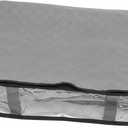 Ciieeo Nonwovens under Bed Storage Bin Foldable Organizer for Bedding and Clothing Dust Quilt Storage Bag Compact Design for Space Saving Black Small (60X45X15CM, Grey)