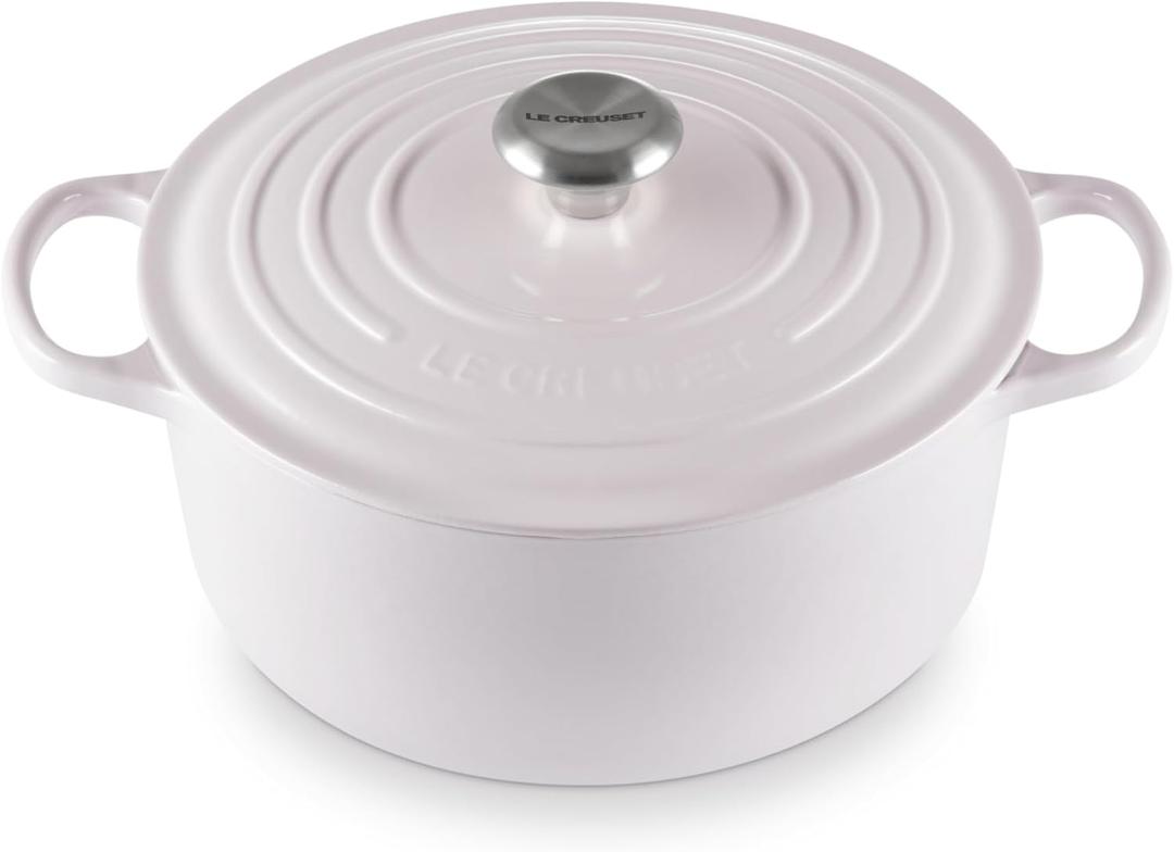 Le Creuset Enameled Cast Iron Signature Round Dutch Oven, 5.5 qt., Shallot