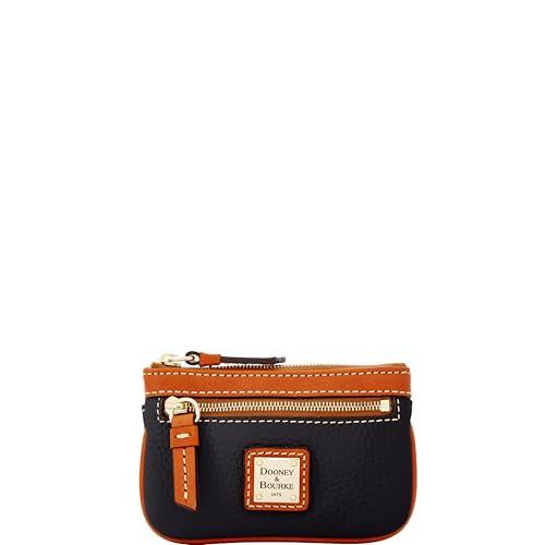 Dooney & Bourke Coin Purse, Pebble Grain Coin Case - Black