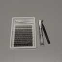 Flaunt Lash Clusters Kit Wispy Cluster Eyelash Extensions Kit CD-Curly Natural Individual Lashes DIY Lash Extension Kit 132Pcs Flora Cluster Lashes with Bond and Seal and Tweezers by Mavphnee (8-18MM)