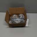 HOLKIE Stem Caster Wheels 2 inch Total Locking Casters Set of 4, Threaded Stem 3/8" -16 x 1 (Diameter 3/8", Length 1") Swivel Heavy Duty Castors Black