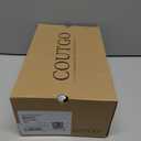 Coutgo Womens Platform Sandals Comfortable Arch Support Footbed Adjustable Ankle Strap Summer Beach Flat Sandals (7, Beige/Pu)