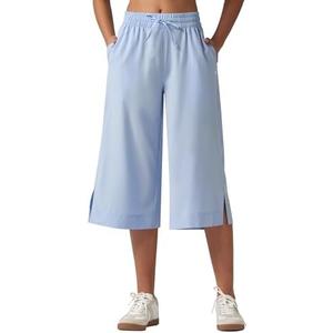 Willit Women's Wide Leg Capris Pants Lightweight Travel Pants Quick Dry Summer Walking Athletic UPF50+ Pockets, XXL