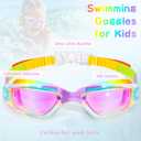 Freela Kids Swim Goggles, 2 Packs Swimming Goggles for Kids 3-14, Boys Girls Swim Goggles Anti Fog UV Protection No Leaking