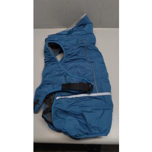 QBLEEV Warm Reflective Dog Jacket, Waterproof Winter Coat With Turtleneck for Cold Weather, Thick Fleece Snowsuit Christmas Vest Pet Apparel for  Dogs XL (Black)