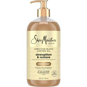 Shea Moisture Strengthen & Restore Conditioner Jamaican Black Castor Oil for Damaged Hair Paraben-Free 24 Fl oz