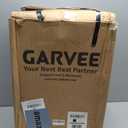 Garvee 13 gal / 50 L Plastic Trash Can with Lid, Large Garbage Can for Kitchen, Rustproof Step-on Kitchen Trash Bin with Liner Rim, Rear Handle, Soft Close Lid, Black