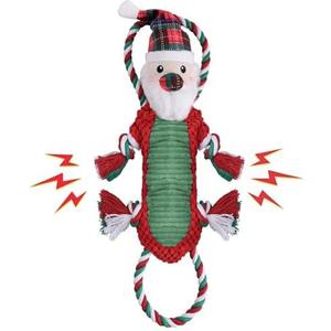Newget Christmas Dog Toys with Squeaker for Aggressive Chewers - Cute Squeak Toys for Large, Medium, Small Dogs - Interactive Chew Toys, Durable for Puppy Teething