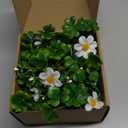 6 Pcs 1.38" Mini Spring Lavender Taper Candle Rings Wreaths Small Artificial Purple Lavender Taper Candle Holder Wreath for Farmhouse Home Candlesticks Table Centerpieces Decor