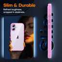 TAURI for iPhone 17 Case, Anti-Yellowing with Screen Protector, Military-Grade Protection Shockproof Slim Phone Case for iPhone 17, Pink