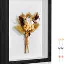 11x14 Shadow Box Picture Frame Display Case with Soft Linen Back-Thickened Panels,Large Black Deep Shadow Box Frame 11x14 for Graduation Flower Medal Pet Photo Craft Memorial Gift