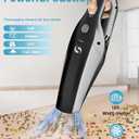 Handheld Vacuum Cordless Car Vacuum Cleaner Portable Rechargeable and Mini with Powerful Suction Includes Washable HEPA Filter and Lightweight for Car Home Office and Pet Hair