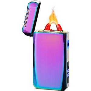 YOZWOO Rechargeable Electric Lighter USB C Electronic Lighters High Power Flame Arc Plasma Lighter Windproof Camping Lighters with Long Battery Life for Home and Outdoor (Magic)