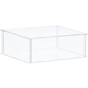 MECCANIXITY Acrylic Display Case Plastic Box Clear Assemble Dustproof Showcase 12.2x12.2x4.1 Inch for Collectibles Items