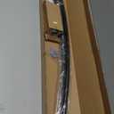 Bonpally Curved Shower Curtain Rod for Bathroom, 40-72 Inches Adjustable Curved Shower Rod, 0.9MM Aluminum Shower Curtain Rod with Rotating Brackets for Extra Shower Space, Need to Drill, Black