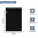 KKBESTPACK 100 Pcs 12x15.5 Poly Mailer Envelopes Shipping Bags Self Adhesive Waterproof Bags (Black), 12 x 15.5