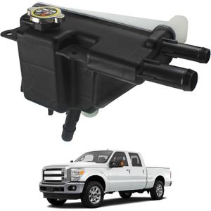 Engine Coolant Reservoir Tank with Cap Compatible with 2011-2016 Ford F-250/F-350/F-450/F-550 Super Duty Replaces 603-277 603277 BC3Z8A080A BC3Z8A080AA