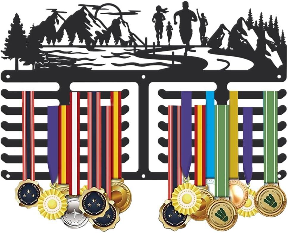 SUPERDANT Medal Hanger Display Sports Running Medal Holder Award Large Metal Medal Organizer Ribbon Display Holder Rack Wall Mounted Sports Medal Holder for Athletes