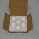 6Pack 1.6inch Crystal Dome Magnifying Paperweight, Clear Distortion-Free Optics Convex Lens Set for Physics Classroom Home Decor, Paper Weights for Outdoor Events (6pcs)