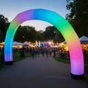 Inflatable Color Changing Arch 9' x 15' x 18"", Sand Bag Base, 4 Modes, Color Changing LEDs