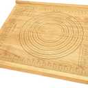 Montex Pastry Board with Measurement 23.5 x 19.5", Kneading Board Wood, Pastry Baking Board with Counter Lip