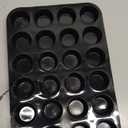 Silicone Muffin Pan for Baking 24 Cups Non-Stick Mini Cupcake Pan,BPA Free Silicone Baking Mold for Muffin Cupcake Egg Bite Maker 2 Pack,Black