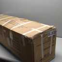 7FT Premium Artificial Christmas Tree, Snow Flocked Hinged Pine Tree with Solid Metal Stand for Outdoor and Indoor Holiday Decor (White)