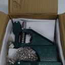 QWORK - Hand Press Heavy Duty Eyelet Grommet Machine Punch Tool Kit with 3 Dies and 1500 Pcs Silver Grommets