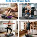 Vibration Plate Exercise Machine for Lymphatic Drainage, Vibration Machine for Full-Body Weight Loss Shaping, Vibrate Fitness Platform 400 Lbs & 200 Adjustable Speeds for Women Men Home