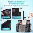 EUDELE Mesh Shower Caddy Portable for College Dorm Room Essentials, Shower Caddy Dorm with 8-Pocket Large Capacity for Beach, Swimming, Gym, Travel essentials