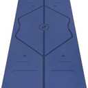 Liforme Original Yoga Mat  Free Yoga Bag Included - Patented Alignment System, Warrior-like Grip, Non-slip, Eco-friendly, sweat-resistant, long, wide, 4.2mm thick mat for comfort (Dusk Blue)