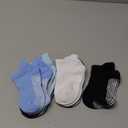 CozyWay Baby & Toddler Socks with Grippers Non Slip Ankle Grip Socks For Boys and Girls Babies - Comfy Soft Cotton - 9 Pack (1-3T, Blue)