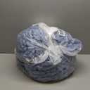 L'AGRATY Chunky Knit Blanket Throw: 50''x60'' Chenille Chunky Knitted Throw Blanket for Bed Couch - Handmade Thick Big Cable Knit Blanket - Large Crochet Rope Blanket for Home Decor(Airy Blue)