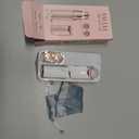 Facial Hair Removal for Women, Electric Rechargeable Painless Hair Remover for Face, Upper Lips, Chin, Peach Fuzz, with LED Light