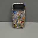 Case Compatible with iPhone 17 Pro Max,Fall Prevention Bright Hybrid 2-Layer Hard Shell Phone Case for Girls Boys,Stained Glass Bloom Flower