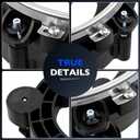 Headlights Bulbs Brackets Buckets, for 1997-2006 TJ Jeep Wrangler SE Base Sahara Unlimited Rubicon X AT Sport, Front Head Lights Bulbs Mounting Support Holder Buckets Pair Repalce 110383 110384