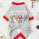 Haloumoning Family Christmas Pajamas Matching Sets Xmas PJs Sets Holiday Jammies Sleepwear Grey, Size: 5-6 Years