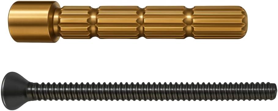 ALITZ Brass Stem Extension Kit for Wall-Mount Rotary/Compression Stems, Fits Pfister 910-3740, 910-374 & 910-3850, 2.5" 12-Point Broach Stem Extender with 10-24 Screw for Tub & Shower Valve Handles