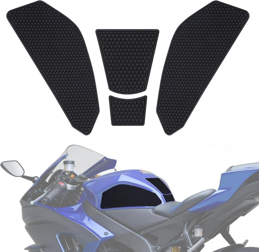 Fuel Tank Pads for YZF R7 with Strong Adhesive - Motorcycle Anti-Slip Fuel Tank Pad Tank Protectors Accessories for YZF R7 2021 2022 2023 2024 2025