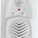 waytronic Replaceable Voice PIR Infrared Motion Sensor Activated Welcome Doorbell for Shop Store Christmas MP3 Audio Files to Play SpeechSound Player Speaker with USB Cable(White)