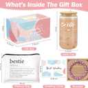 Birthday Gifts for Women, Bestie Gifts for Women Friendship, Unique Friendship Gift for Friend, Bestie, BFF, Soul Sister, 16 Oz Coffee Jar Braclete