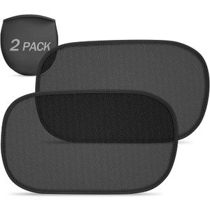 2 Pack Car Window Shades for Baby, Sun Shade for Car Window, UV Rays/Sunlight Protection, 20"x12", Self-Adhesive